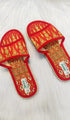 Summer Linen Embroidery Slippers